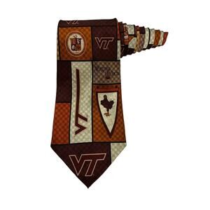 Eagle Neckwear Virginia Tech University Logo mascot Novelty Necktie